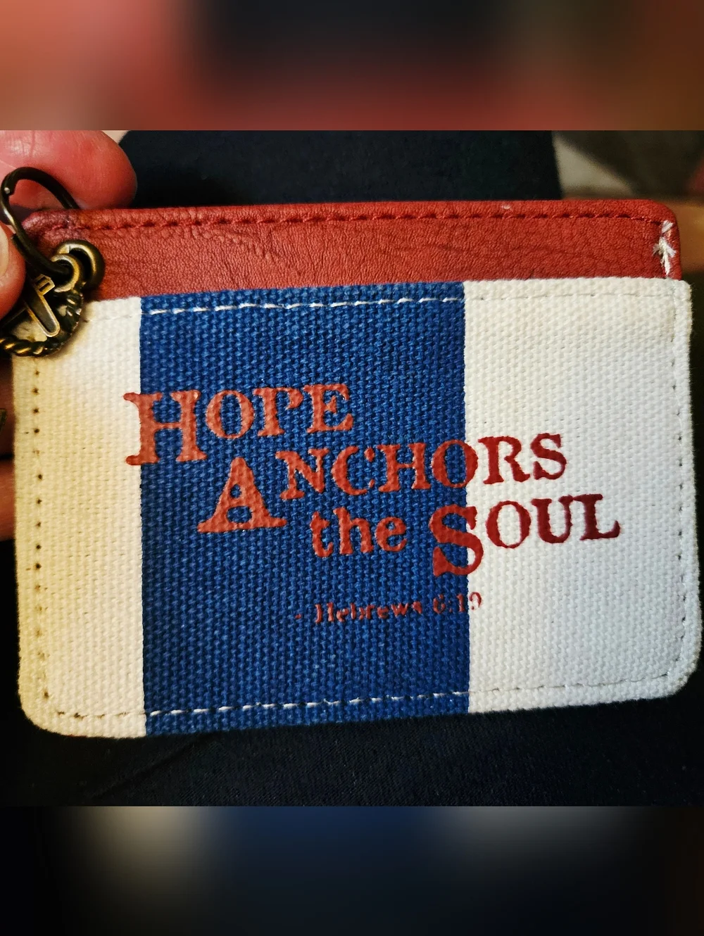 Hope Anchors The Soul Card Holder - Picture 2 of 13